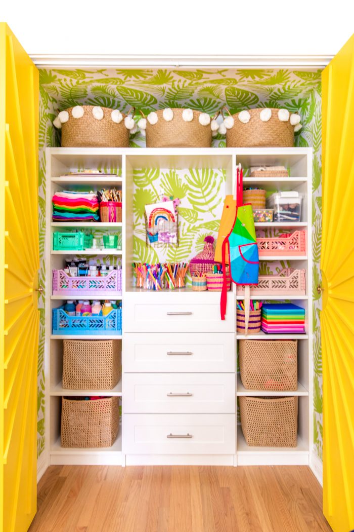 How to Organize Kid Craft Supplies in Small Space 