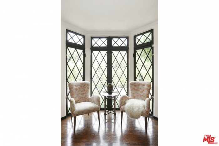 Diamond Pane Windows in a Tudor Home in Los Angeles