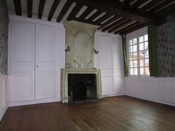 Half Timbered Fireplace in Home in Pont Audemer France