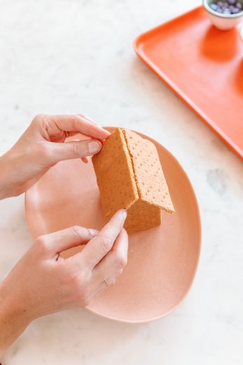 A house made of graham crackers