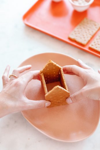 A house made from graham crackers