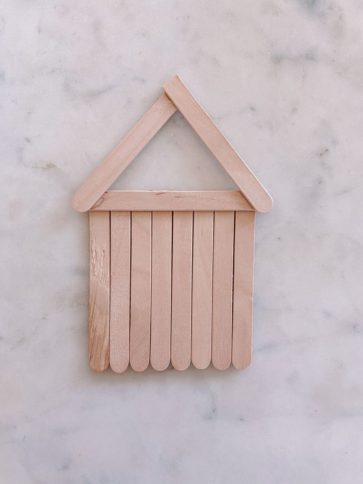 DIY Popsicle Stick Gingerbread House Ornaments Studio DIY