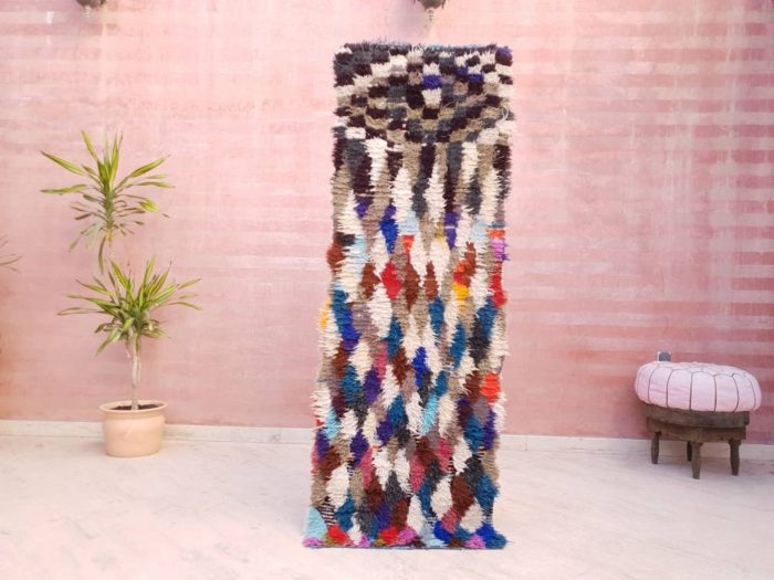 Colorful Boucherouite Rug