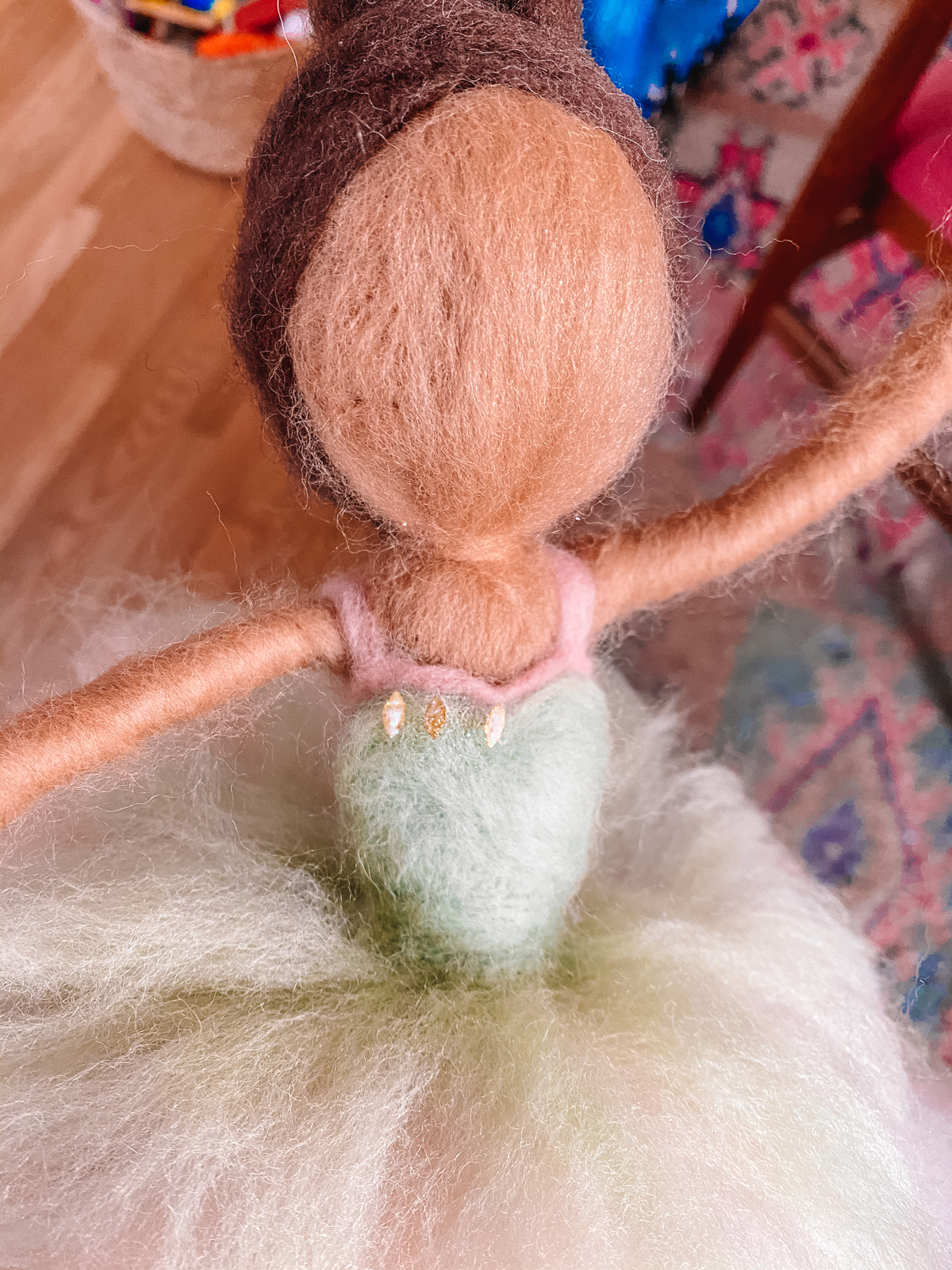 Needle Felted Doll Tutorial DIY Sugar Plum Fairy Tree Topper Studio DIY