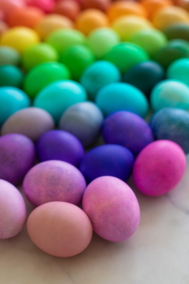 How To Dye Easter Eggs with Food Coloring (40+ Colors!)