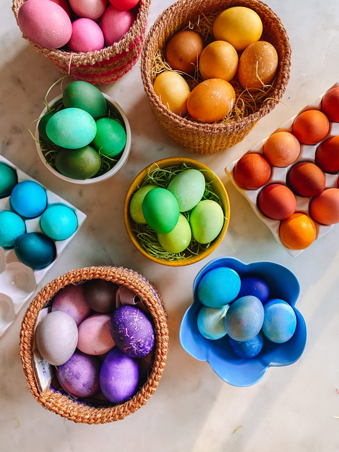 How To Dye Easter Eggs with Food Coloring (40+ Colors!)