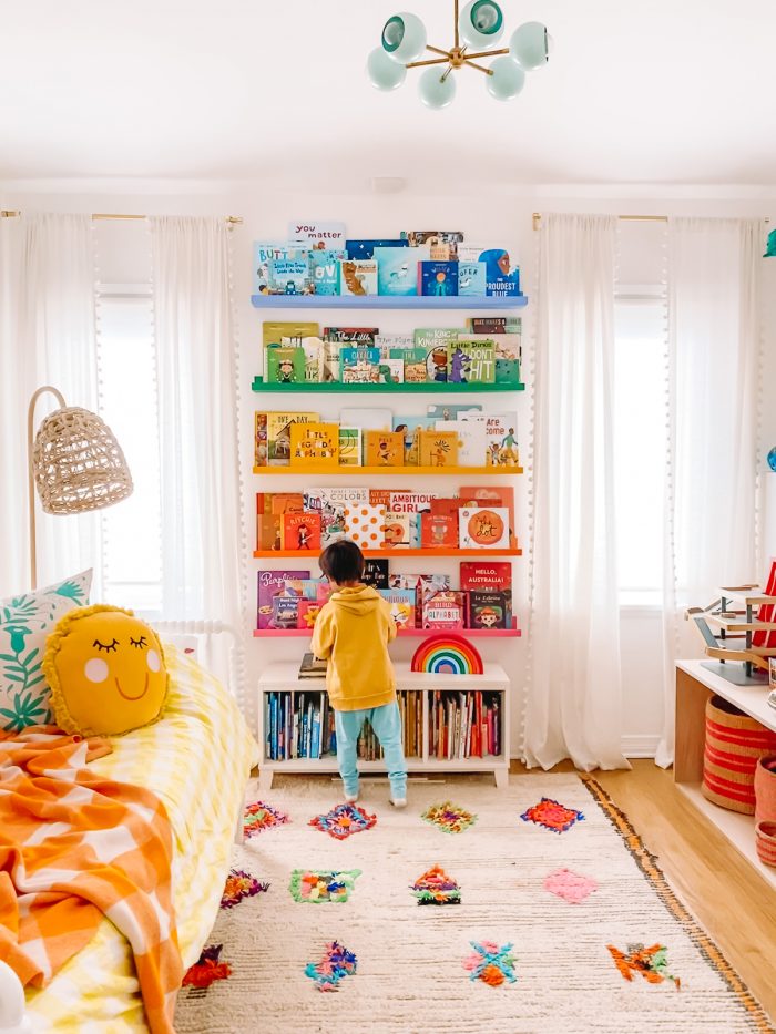 IKEA Hack: DIY Rainbow Bookshelves