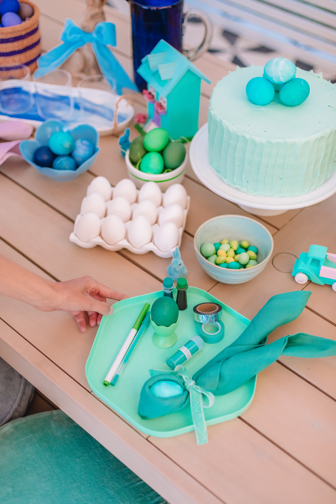 Rainbow Easter Egg Decorating Party Studio DIY
