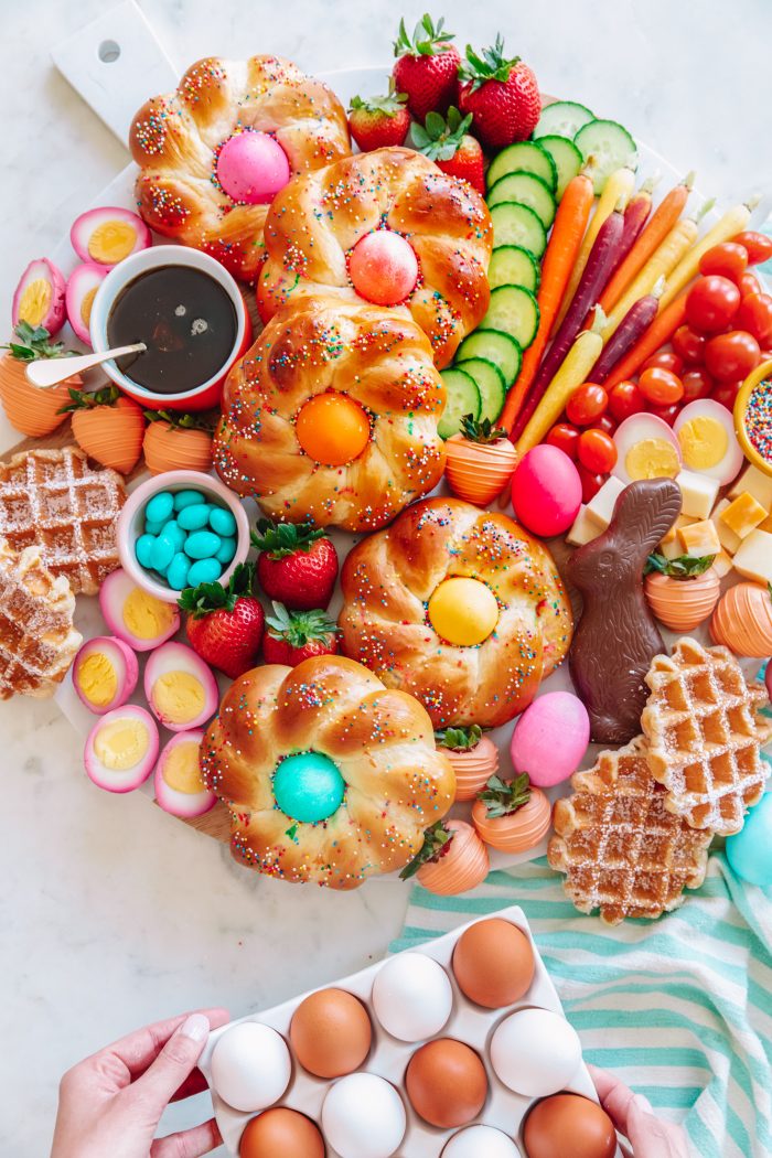 Easter food on a table