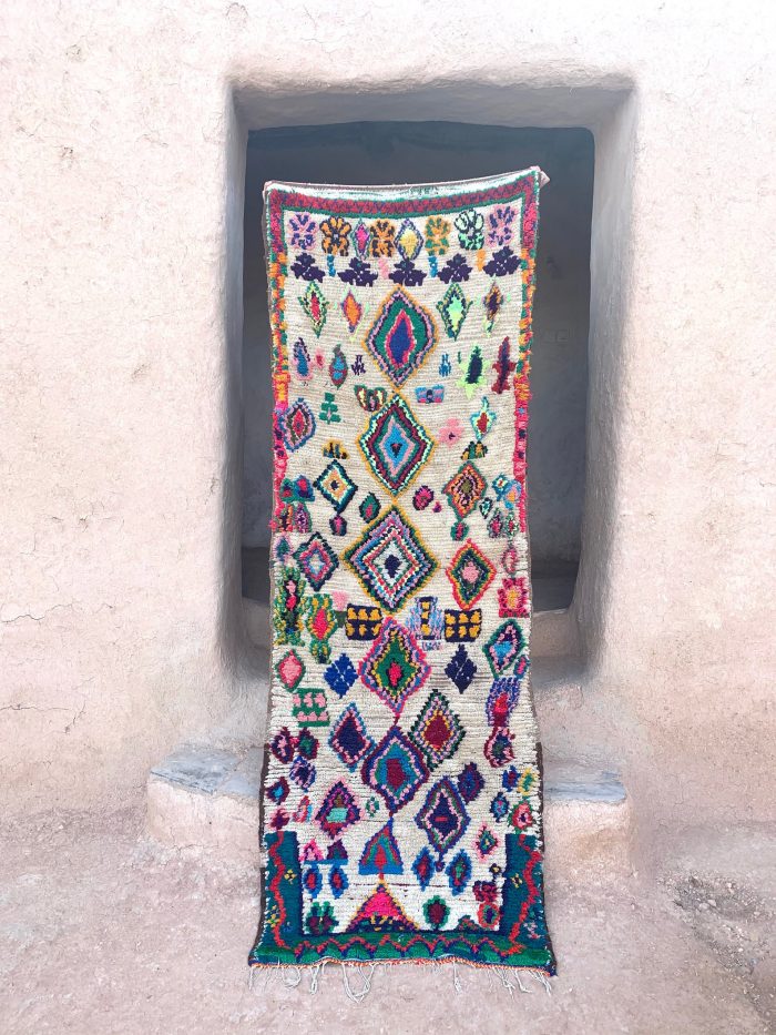 Colorful Vintage Moroccan Runner