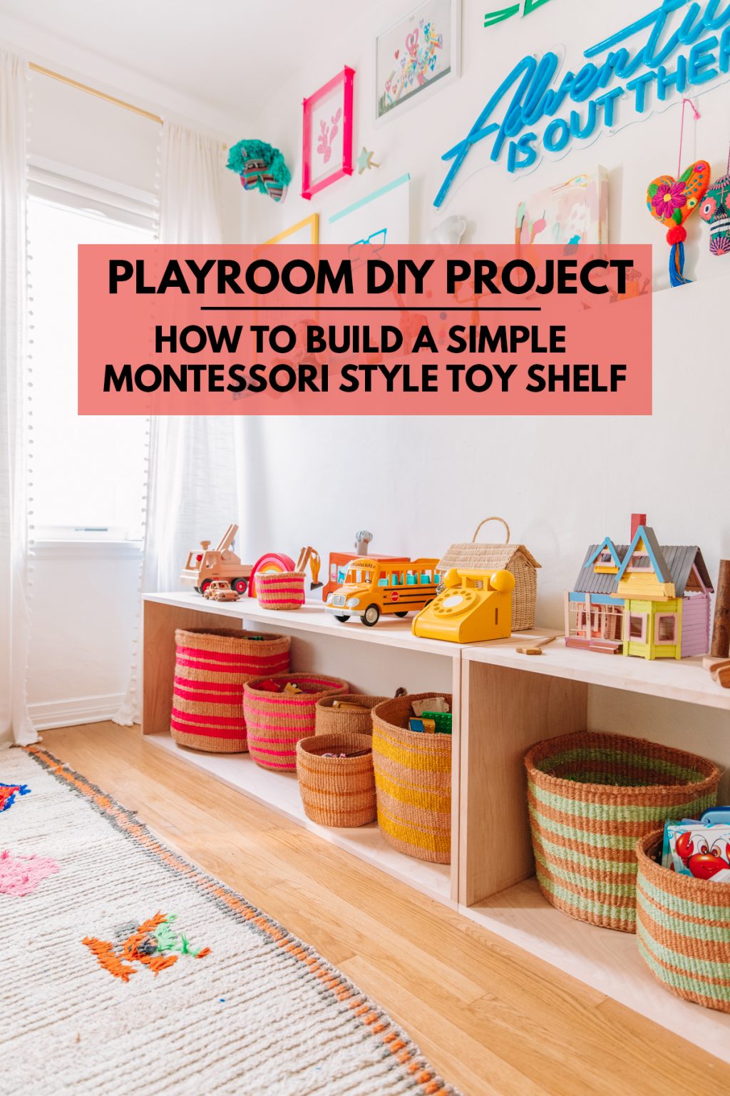 DIY Simple Wood Toy Shelf (Montessori Inspired) - Studio DIY