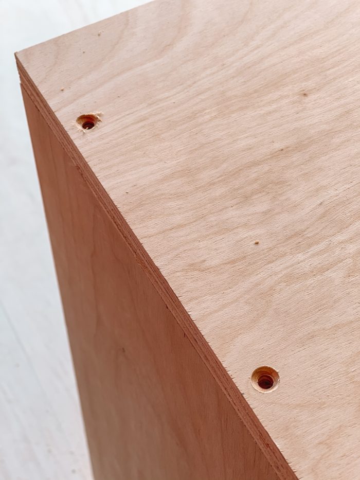 Drill Holes DIY Montessori Wood Shelf