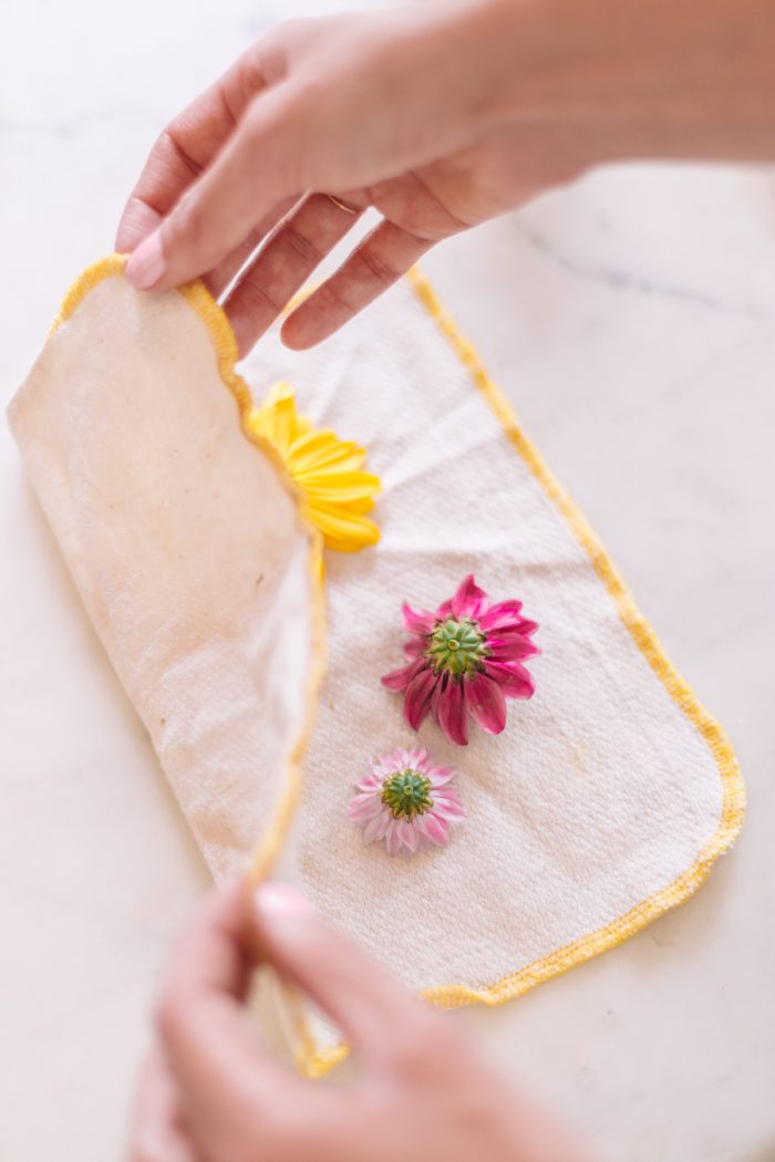 How To Press Flowers in The Microwave - Studio DIY