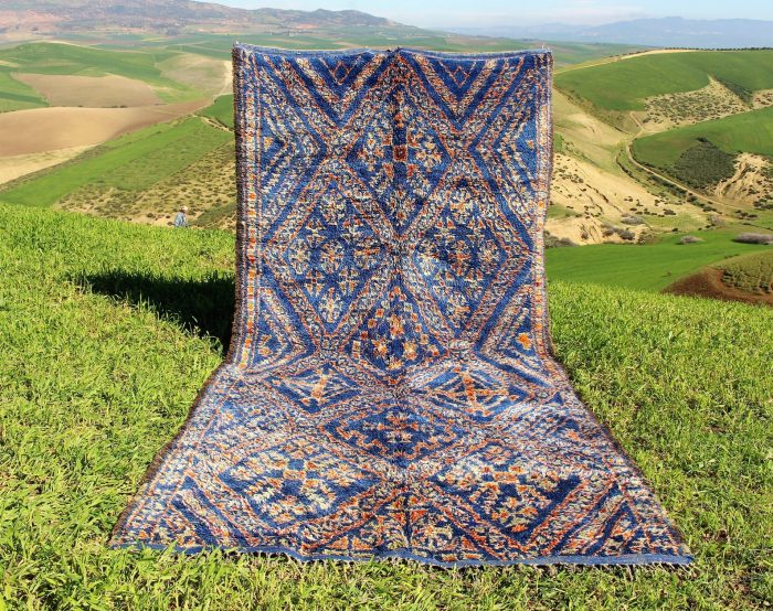 Blue Vintage Moroccan Rug