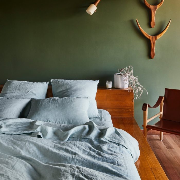Sage and Clare Solid Linen Bedding