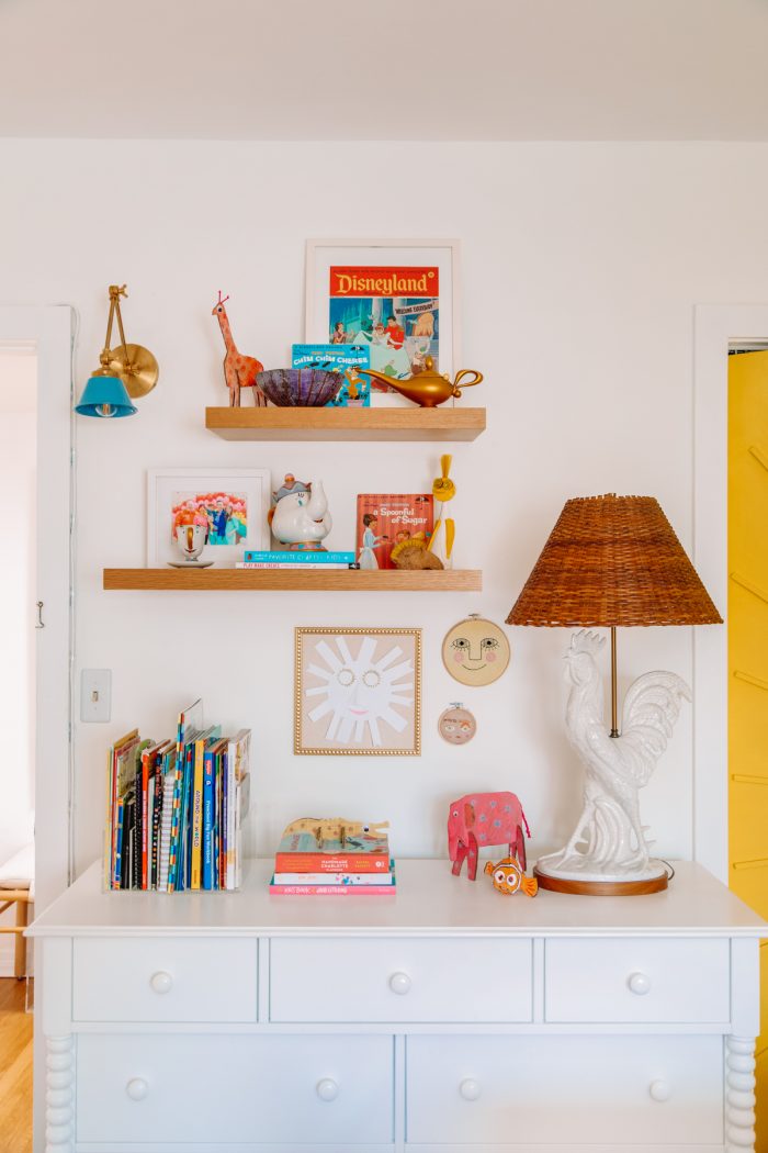 Storage in a home office and guest room