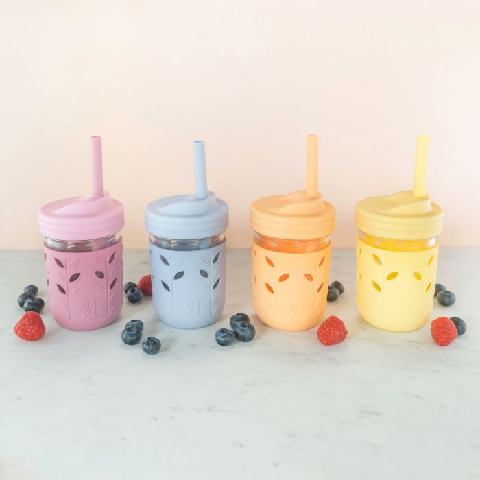 Silicone and Glass Kids Cups