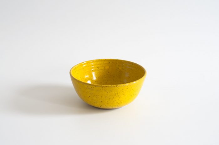 Yellow Speckled Cereal Bowl