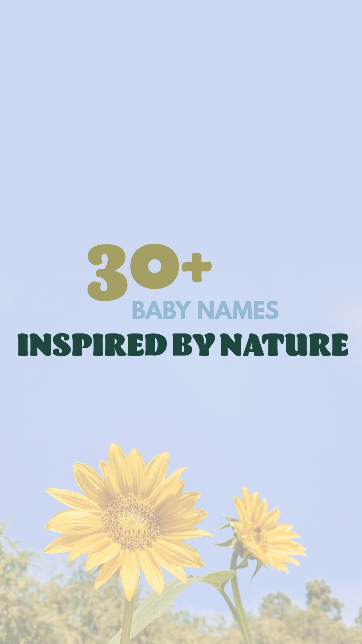 Nature Baby Names - Studio DIY