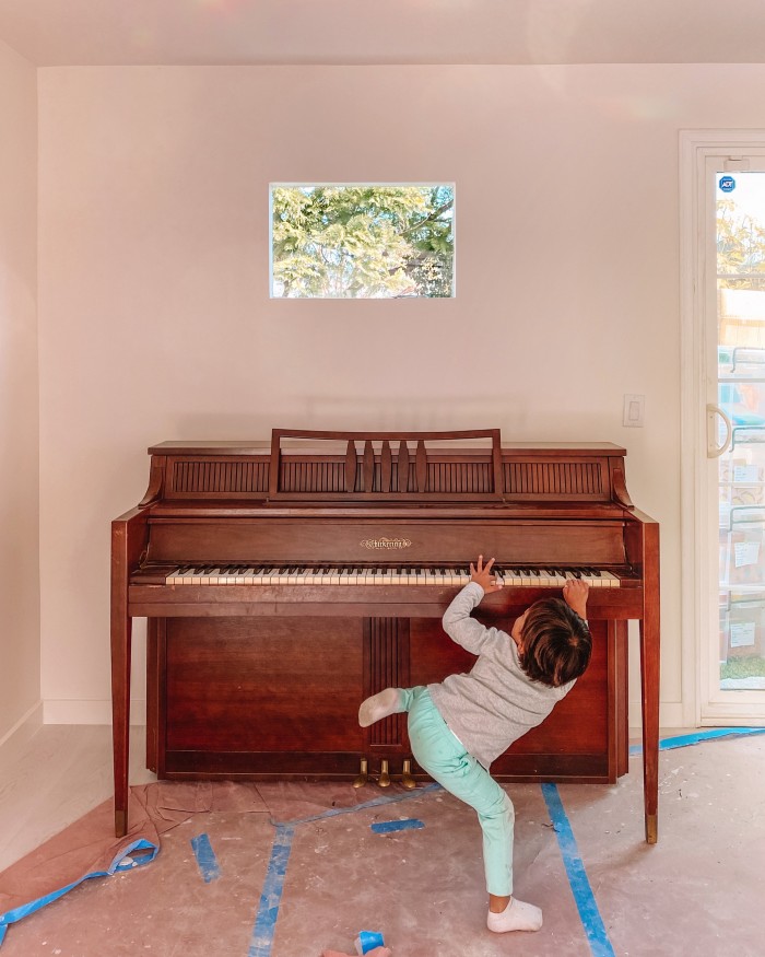 How To Paint A Piano Studio DIY