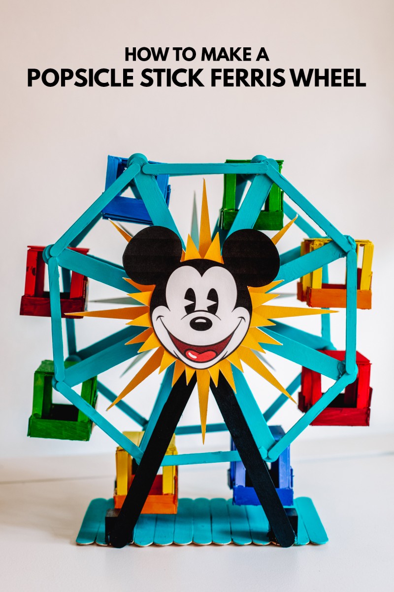 How To Popsicle Stick Ferris Wheel (+ Pixar PalARound) Studio DIY