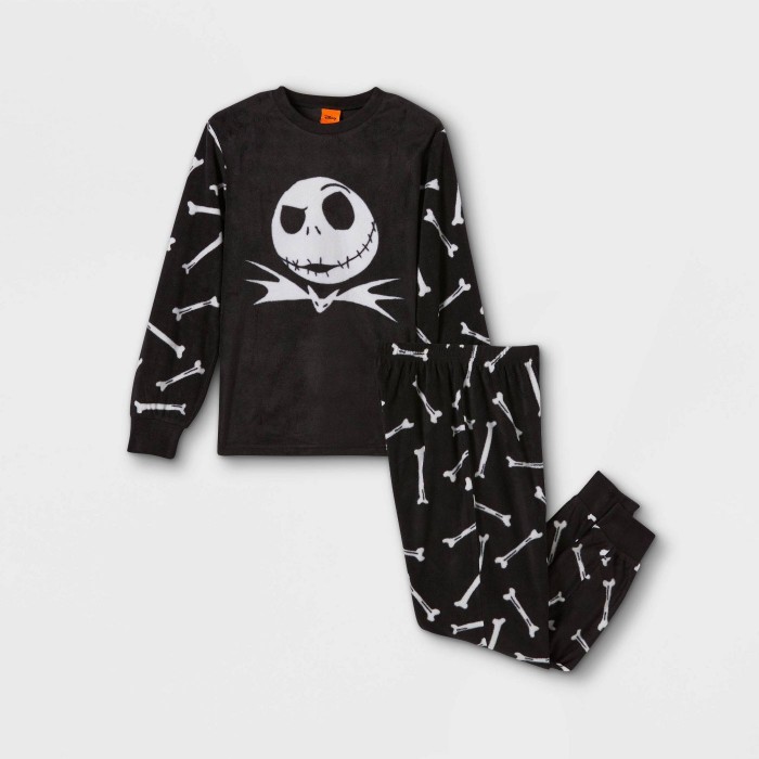 Jack skellington pajamas on white background