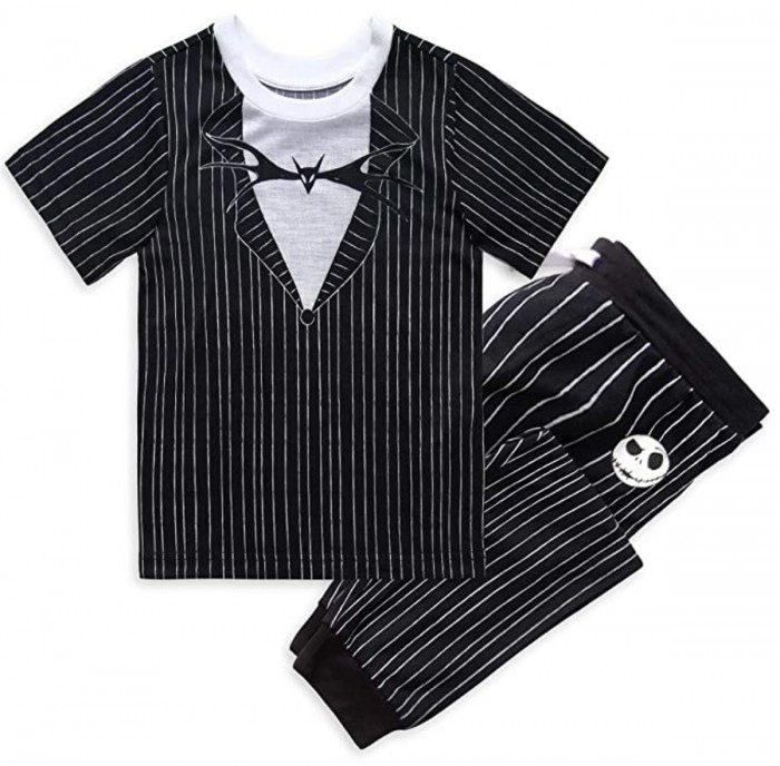 Jack Skellington pajamas on white background