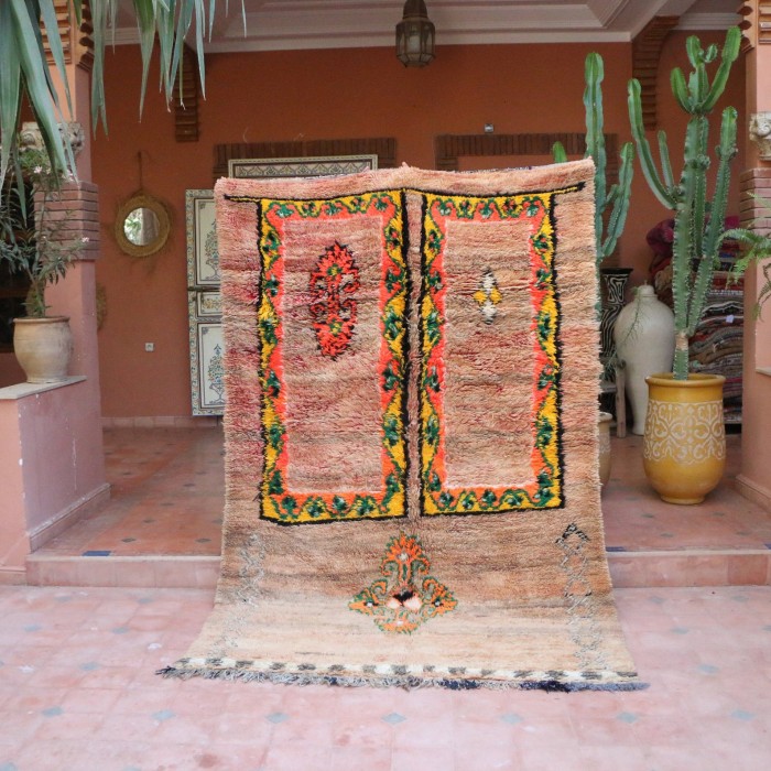 Unique Vintage Moroccan Rug