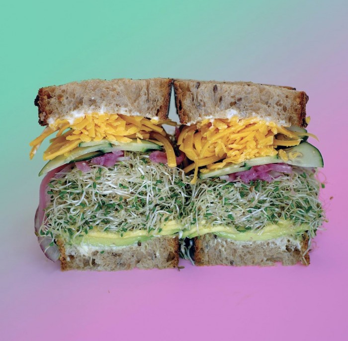 Ira Glass Vegetarian sandwich from Wax paper