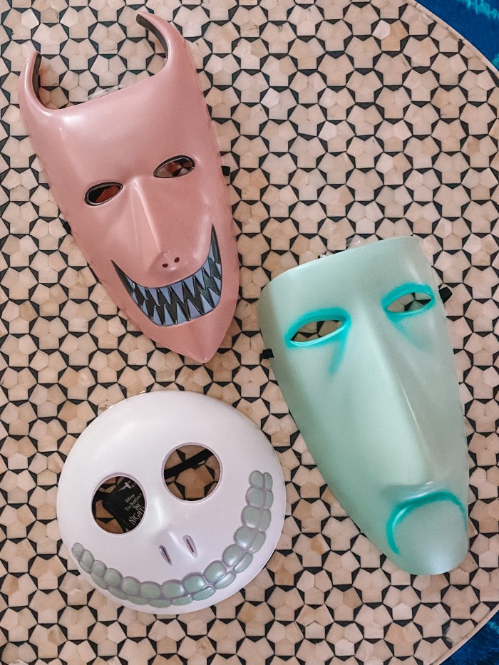 Lock Shock & Barrel Masks on a Table