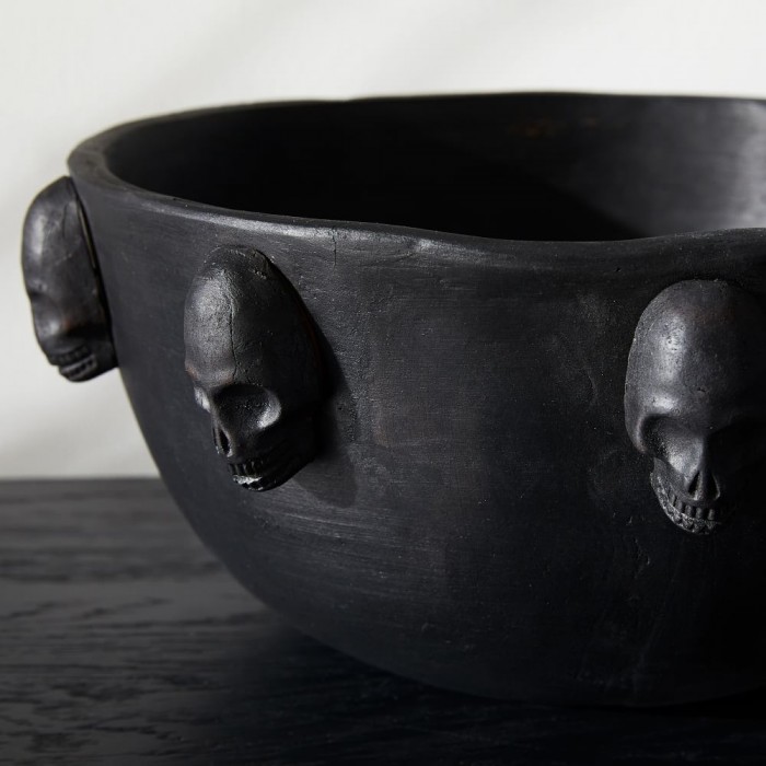 Black Skull Candy Bowl