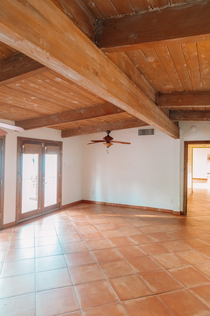 Hacienda house with wood ceilings