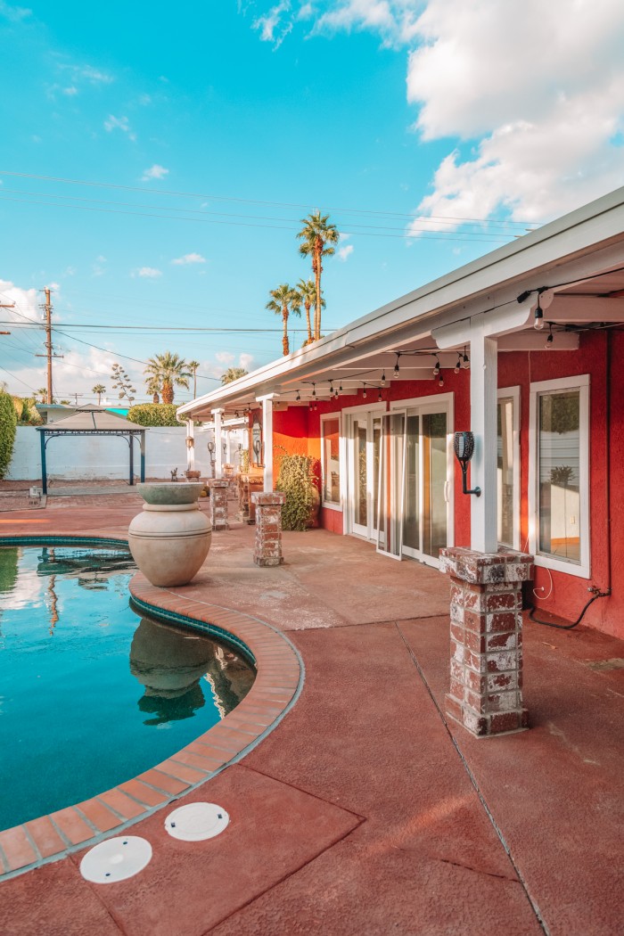 Palm Springs backyard with pool