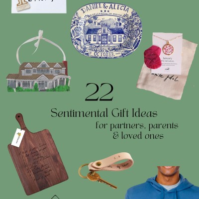 Sentimental Gift Ideas collage of photos