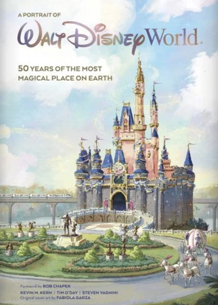 Cover for "A Portrait of Walt Disney World" with an image of a castle