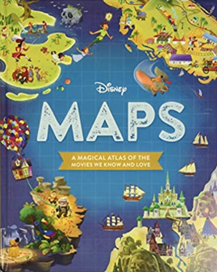 Disney Maps book cover with different places in Disney movies