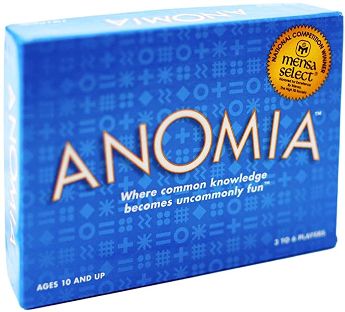 The game anomia; "where common knowledge becomes uncommonly fun." 