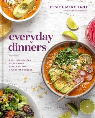 Everyday dinners book cover by Jessica Merchant