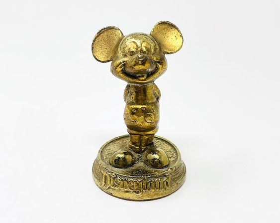 Gold Disney Paperweight