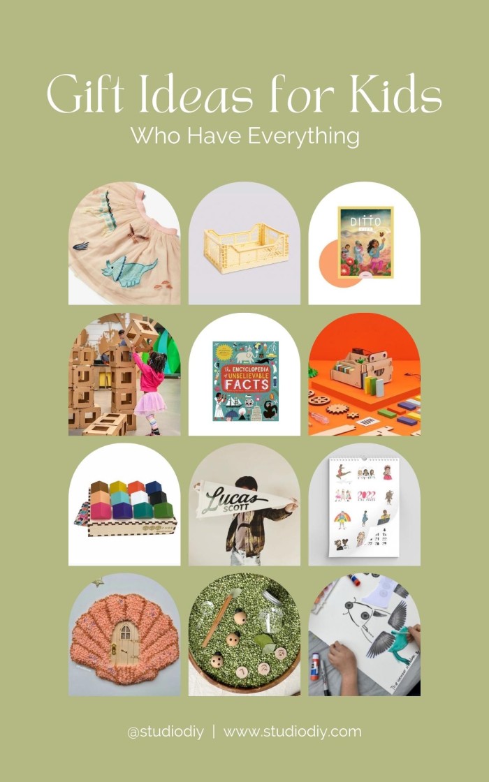 Photo Collage of Gifts for Kids Who Have Everything