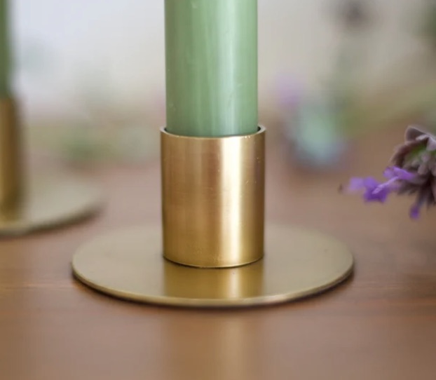 Simple brass taper holder