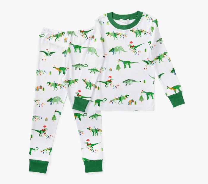 christmas dinosaur pajamas