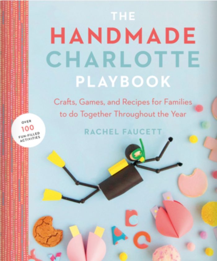 Handmade Charlotte Playbook with crafts on the front