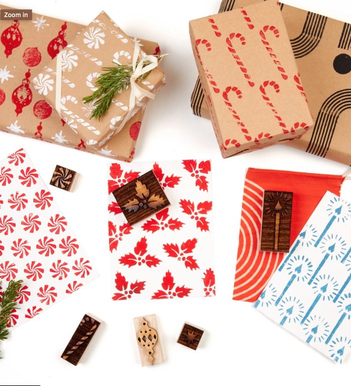 Block Printing christmas kit