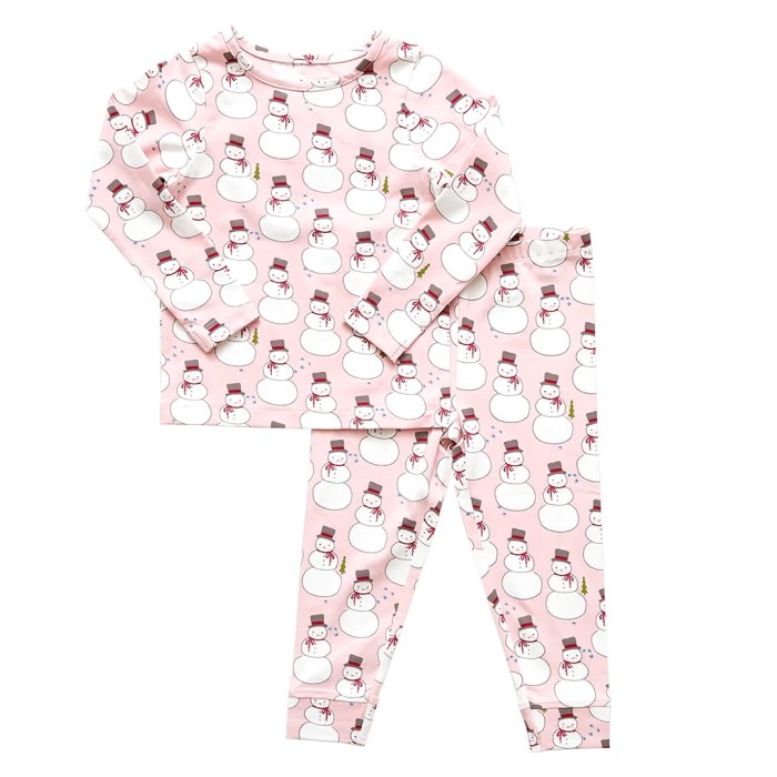 Pink Snowman Pajamas