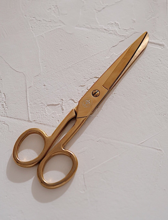 Gold plated scissors