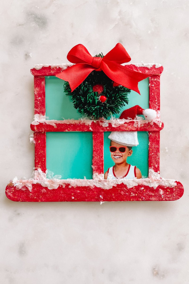 Christmas Window Popsicle Stick Ornament Craft Studio DIY