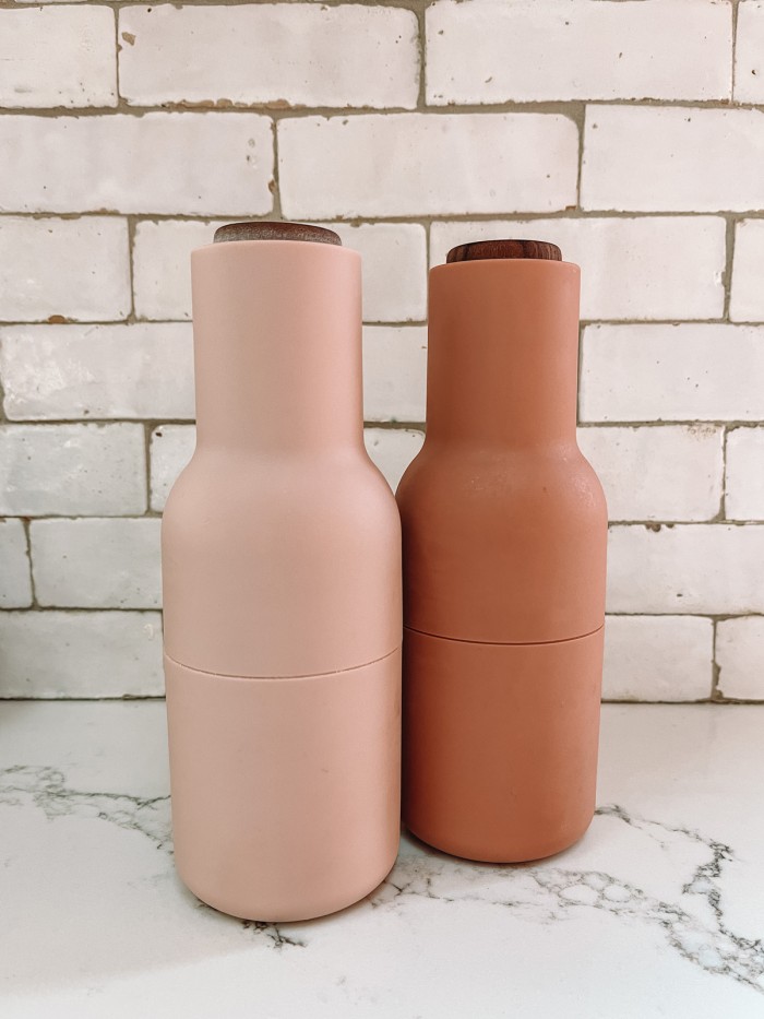 Blush Salt and Pepper Shakers