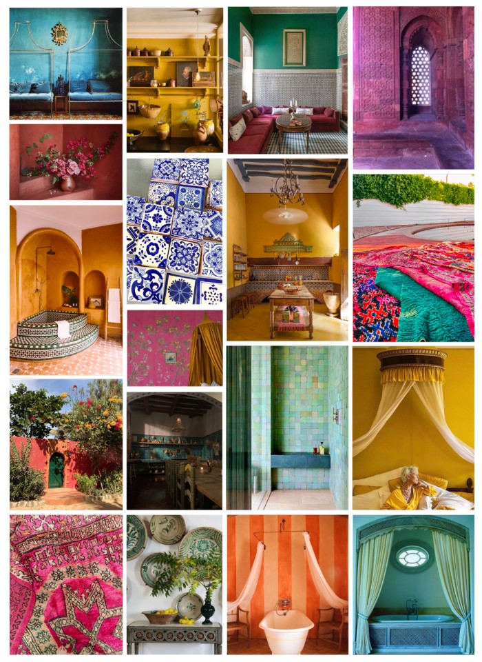 Bold and Bright Mood Board