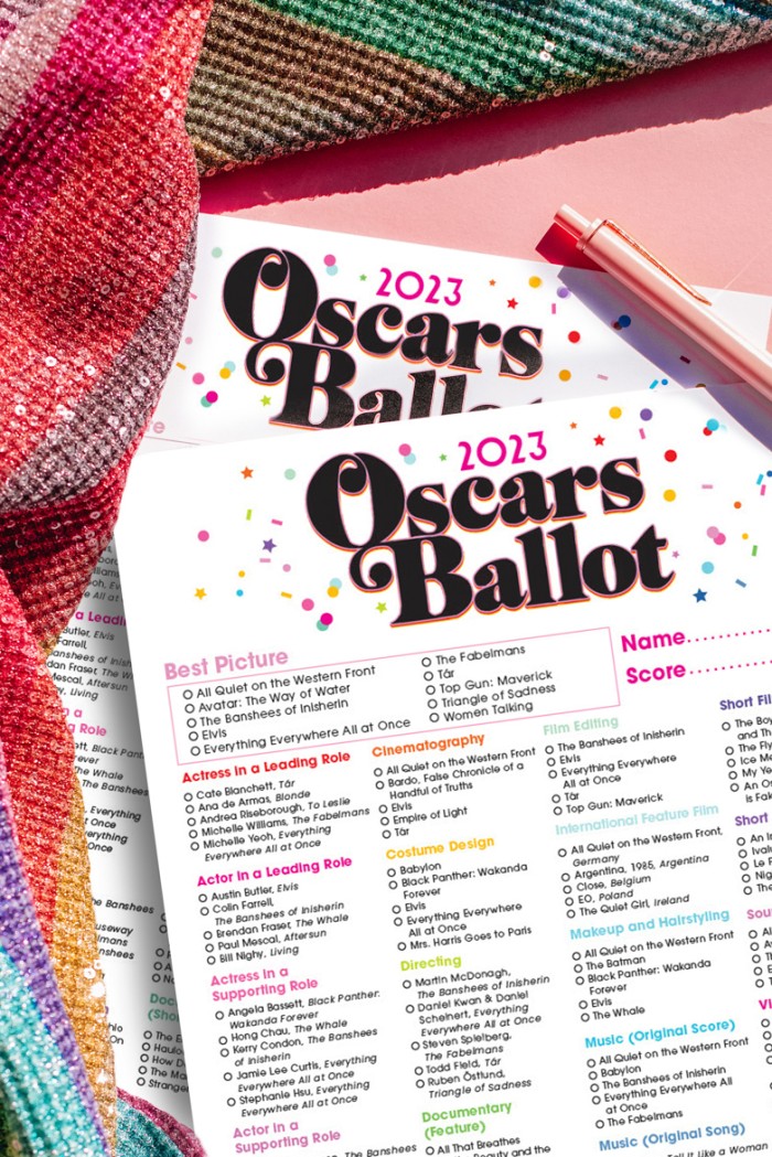 2023 Kids' Choice Awards printable ballot  The Gold Knight - Latest  Academy Awards news and insight